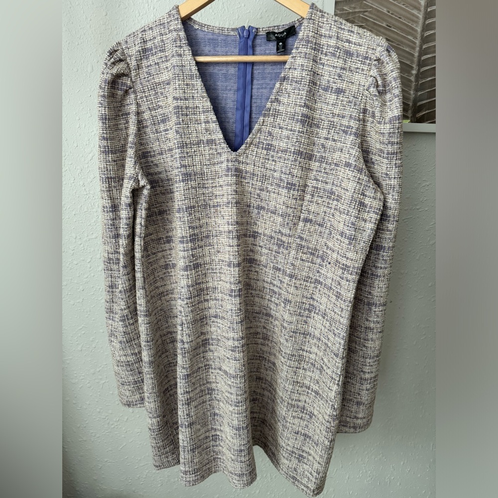 NWT - Aqua Lavender Tweed Mini Dress - Size XL - Picture 5 of 8
